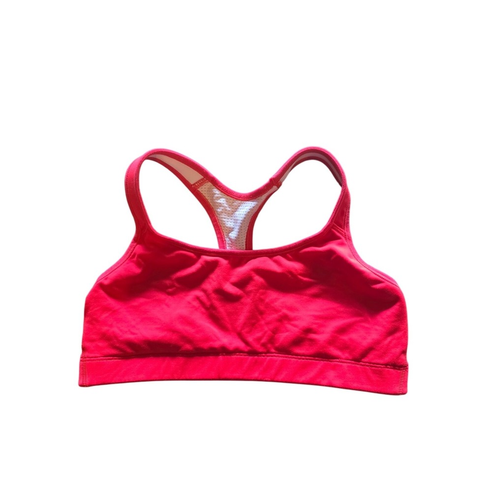 Gap Fit Sports Bra M Womens Red‎ Athletic Wear Pullover Wireless Not Padded
